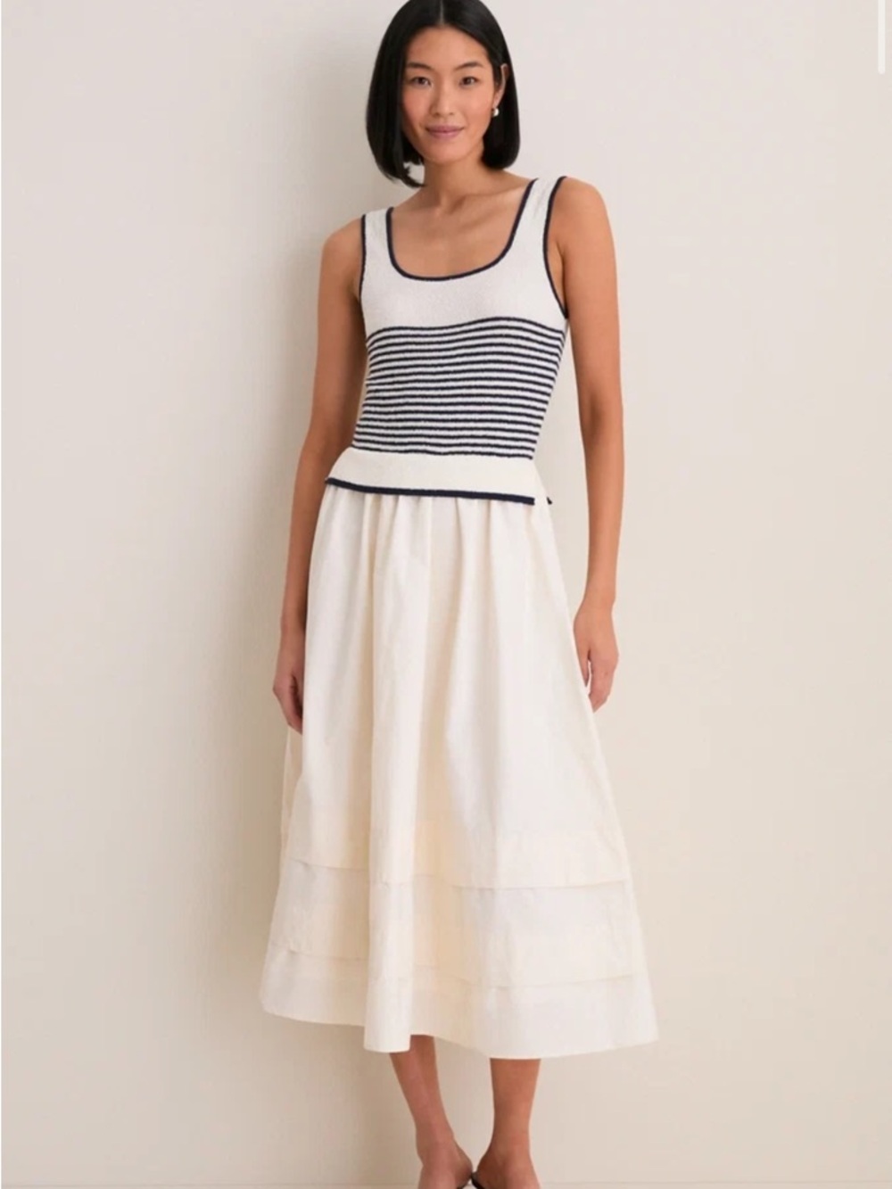 MOON RIVER
Exclusive Cream Striped Midi Dress